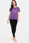 Rosaline Mystic Town Knit Cotton Top (Pack of 2) - Red Purple — thumbnail 10